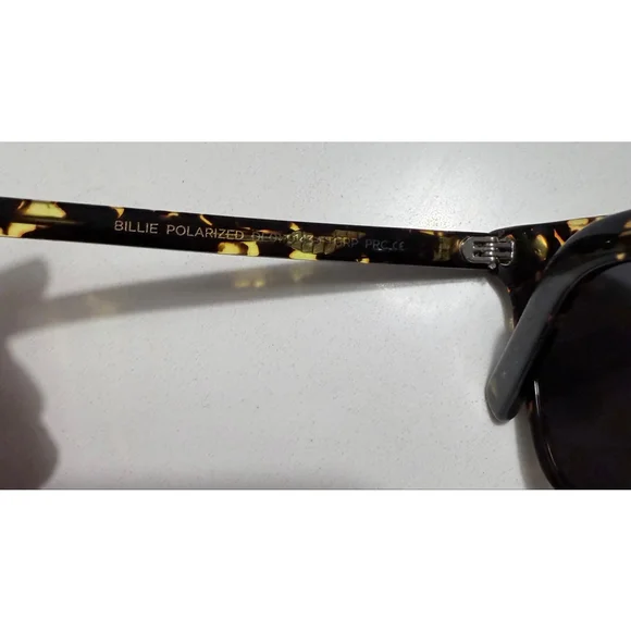DIFF Billie Polarized Tortoise Sunglasses One Size Brown Black - Picture 7 of 11